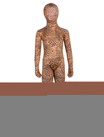 Faschingskostüm Erde gelb Unisex Wald Tier Lycra Kinder Zentai Anzüge Karneval Kostüm