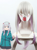 Faschingskostüm Eromanga Sensei Izumi Sagiri Japanischer Anime in Silbergrau Hitzebeständigen Faser mit Perücke Karneval Kostüm