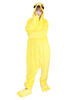 Faschingskostüm Erwachsene Tarnung Pyjamas Animation Figuren in Gelb Flanell Overall&mit Schuhe Karneval Kostüm