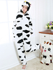 Faschingskostüm Erwachsene Tarnung Pyjamas Flanell Kuh in anderen Stylen Unisex in Weiß Flanell Overall Karneval Kostüm