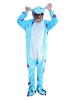 Faschingskostüm Erwachsene Tarnung Pyjamas Flanell mit Thema von Tier in Hellblau Flanell Overall&mit Schuhe Karneval Kostüm