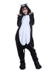 Faschingskostüm Erwachsene Tarnung Pyjamas kostüm Flanell Katze in Schwarz Flanell Overall&mit Schuhe Karneval Kostüm