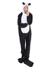 Faschingskostüm Erwachsene Tarnung Pyjamas kostüm in Schwarz Pandabär Overall&mit Schuhe Karneval Kostüm