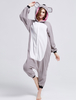 Faschingskostüm Erwachsene Tarnung Pyjamas kostüm polares Vlies mit Thema von Tier in anderen Stylen Unisex und Grau Polyester Overall