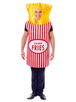 Faschingskostüm Essen Kostüm Golden Fries Erwachsene Unisex Karneval Kostüm Karneval Kostüm