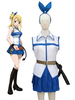 Faschingskostüm Fairy Tail Lucy Heartfilia White Kleid Cosplay Kostüm