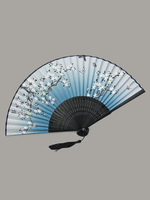 Faschingskostüm Fan Kimono Blumendruck Quaste Kostümzubehör Karneval Kostüm