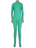Faschingskostüm Farn grün Zentai schlank Fit Spandex-Overall für Damen