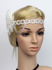 Faschingskostüm Feder Flapper Stirnband Strass 1920er Jahren große Gatsby Headpieces Frauen Vintage Haarschmuck Karneval Kostüm Karneval Kostüm