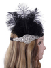 Faschingskostüm Feder Stirnband 1920er Jahre Charleston Great Gatsby Black Vintage Kostüm Haarschmuck Karneval Kostüm