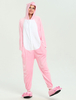 Faschingskostüm Ferkel Onesie Kigurumi Erwachsene Pink Winter Flanell Jumpsuit Karneval Kostüm Karneval Kostüm