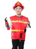 Faschingskostüm Feuerwehrmann Kinder Rot Cosplay Polyester Set Kinder Cosplay Kostüme
