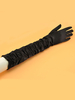 Faschingskostüm Flapper Dress Zubehör 1920er Jahre Great Gatsby Handschuh schwarz geraffte Flapper Girl Zubehör Karneval Kostüm