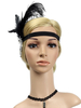 Faschingskostüm Flapper Headpieces Feder Frauen Retro Haarschmuck 1920er Jahre Great Gatsby Stirnband Karneval Kostüm Karneval Kostüm
