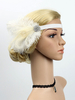 Faschingskostüm Flapper Stirnband der 1920er Jahre große Gatsby Stirnband Feder Frauen Retro-Haarschmuck Karneval Kostüm Karneval Kostüm