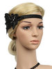 Faschingskostüm Flapper Stirnband der 1920er Jahre große Gatsby Stirnband Pailletten Feder Frauen Retro Haarschmuck Karneval Kostüm Karneval Kostüm