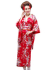 Faschingskostüm Frau Japanes Kostüme Blumendruck Seide Urlaub Kostüme Karneval Kostüm
