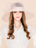 Faschingskostüm Frauen Bowler Hat Voile Bow breiter Krempe Sun Bonnet Karneval Kostüm