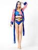 Faschingskostüm Frauen Boxer Kostüm Karneval Kostüm Striped Sexy Outfit Karneval Kostüm