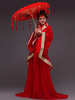 Faschingskostüm Frauen-chinesische Kostüm-Chiffon- Sequin-Blumen-Han-Dynastie-Feiertags-Kostüme Karneval Kostüm