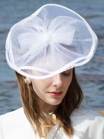 Faschingskostüm Frauen Fascinator Hut Bögen Voile Retro Kostümzubehör Karneval Kostüm