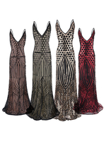 Faschingskostüm Frauen Flapper Kleider Pailletten 1920er Jahre Great Gatsby Kostüm Meerjungfrau Kleid Retro Kostüm
