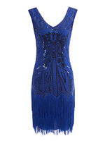 Faschingskostüm Frauen Flapper Kleider Pailletten 1920er Jahre Great Gatsby Kostüm Vintage Kostüme Karneval Kostüm
