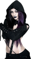 Faschingskostüm Frauen Gothic Kostüm schnüren Ösen schwarz mit Kapuze Baumwolle Retro Crop Top Karneval Kostüm Karneval Kostüm