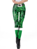 Faschingskostüm Frauen Leggings St Patricks Day 3D Print Klee Strumpfhosen Skinny Pants Karneval Kostüm Karneval Kostüm