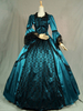 Faschingskostüm Frauen Retro Kostüme Rüschen Seidenkleid Victorian Masquerade Ballkleid Karneval Kostüm