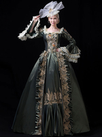 Faschingskostüm Frauen Retro Kostüme Spitze Rüschen Gesticktes Kleid Barock Marie Antoinette Kostüm Maskerade Ballkleid Karneval Kostüm Karneval Kostüm