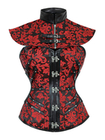 Faschingskostüm Frauen Steampunk Kostüm Metallschnalle Tülle Korsett