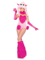 Faschingskostüm Frauen Tier Kostüme Magenta Little Monster 4 Stück Urlaub Kostüme Karneval Kostüm Karneval Kostüm