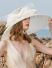 Faschingskostüm Frauen Vintage Hut Bow Net Voile Wide Brim Bowler Hat Karneval Kostüm Karneval Kostüm