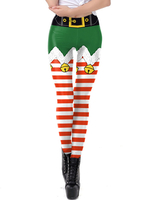 Faschingskostüm Frauen-Weihnachtslegging Weihnachtsmuster-dünne Bein-Hosen-Feiertags-Kostüme