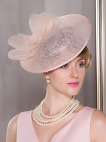 Faschingskostüm Frauen-Weinlese-Hut-Tulle-Bogen-breiter Rand-elegante Retro Melone Karneval Kostüm