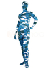 Faschingskostüm Full Body Lycra Spandex Unisex Zentai Anzug Marine Camouflage