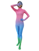 Faschingskostüm Ganzkörper für Erwachsenen und Damen Cosplay Zentai aus Lycra Spandex Polyester mit Farbverlauf