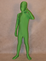 Faschingskostüm Ganzkörper Unisex Zentai aus Elastan in Grün