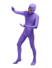 Faschingskostüm Ganzkörper Unisex Zentai aus Elastan in Lila