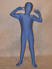 Faschingskostüm Ganzkörper Unisex Zentai aus Elastan in Marineblau