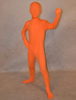Faschingskostüm Ganzkörper Unisex Zentai aus Elastan in Orange