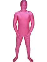 Faschingskostüm Ganzkörper Unisex-Zentai aus Elastan in Rosa