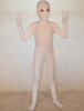 Faschingskostüm Ganzkörper Unisex-Zentai aus Elastan in Weiß