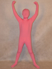 Faschingskostüm Ganzkörper Unisex Zentai aus Elastan mit Hellrosa