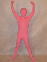 Faschingskostüm Ganzkörper Unisex Zentai aus Elastan mit Hellrosa