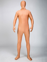 Faschingskostüm Ganzkörper Unisex Zentai Lycra Spandex in Nude-Tönen