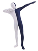 Faschingskostüm Ganzkörperkostüme Dark Navy Lycra Spandex Two Tone Karneval Kostüm Zentai Anzüge Karneval Kostüm