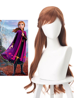 Faschingskostüm Gefrorene 2 Cosplay Prinzessin Anna Hazel Cosplay Perücke Disney Cartoon Cosplay Karneval Kostüm