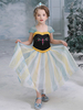 Faschingskostüm Gefrorene Prinzessin Anna Kleid Baumwollmischung Kinder Cosplay Karneval Kostüm